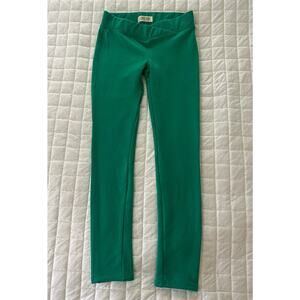 CEST TOI Womens Pants Green Pull On Stretch Skinny Leggings Low Rise Ponte | M